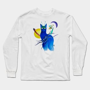 Zap Cat In The Mauhaus Dimension Long Sleeve T-Shirt